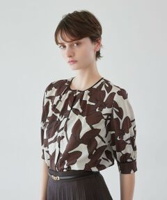 Paul Stuart / ポール・スチュアート シャツ・ブラウス | 【ウォッシャブル】オーディシャスフラワープリント　ブラウス