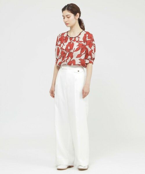 Paul Stuart / ポール・スチュアート シャツ・ブラウス | 【ウォッシャブル】オーディシャスフラワープリント　ブラウス | 詳細5