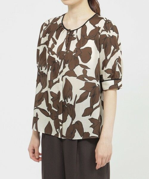 Paul Stuart / ポール・スチュアート シャツ・ブラウス | 【ウォッシャブル】オーディシャスフラワープリント　ブラウス | 詳細7