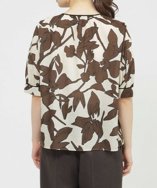 Paul Stuart / ポール・スチュアート シャツ・ブラウス | 【ウォッシャブル】オーディシャスフラワープリント　ブラウス | 詳細8