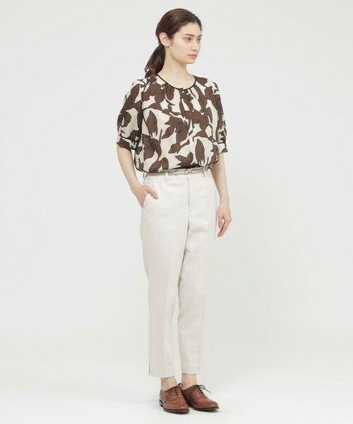 Paul Stuart / ポール・スチュアート シャツ・ブラウス | 【ウォッシャブル】オーディシャスフラワープリント　ブラウス | 詳細4