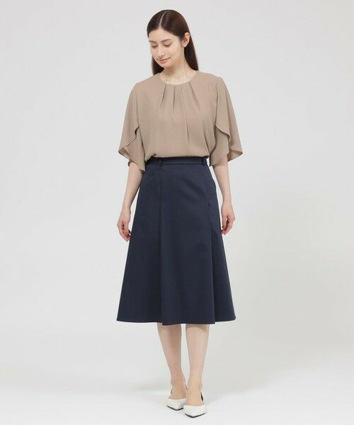 Paul Stuart / ポール・スチュアート シャツ・ブラウス | 【ウォッシャブル】バックサテンジョーゼット　ブラウス | 詳細3