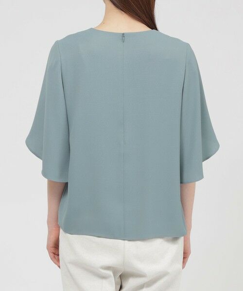 Paul Stuart / ポール・スチュアート シャツ・ブラウス | 【ウォッシャブル】バックサテンジョーゼット　ブラウス | 詳細6