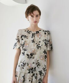 Paul Stuart / ポール・スチュアート シャツ・ブラウス | 【WEB・一部店舗限定】フローラル/ドットプリント　ブラウス