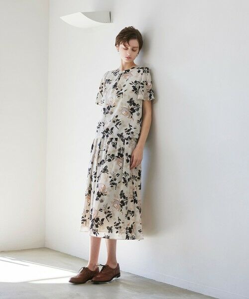 Paul Stuart / ポール・スチュアート シャツ・ブラウス | 【WEB・一部店舗限定】フローラル/ドットプリント　ブラウス | 詳細1