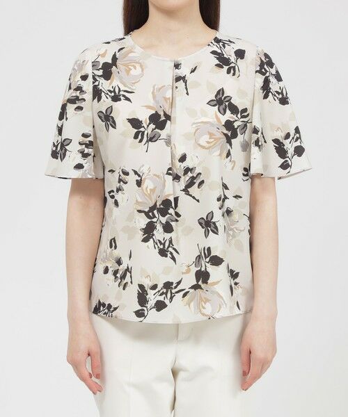 Paul Stuart / ポール・スチュアート シャツ・ブラウス | 【WEB・一部店舗限定】フローラル/ドットプリント　ブラウス | 詳細5