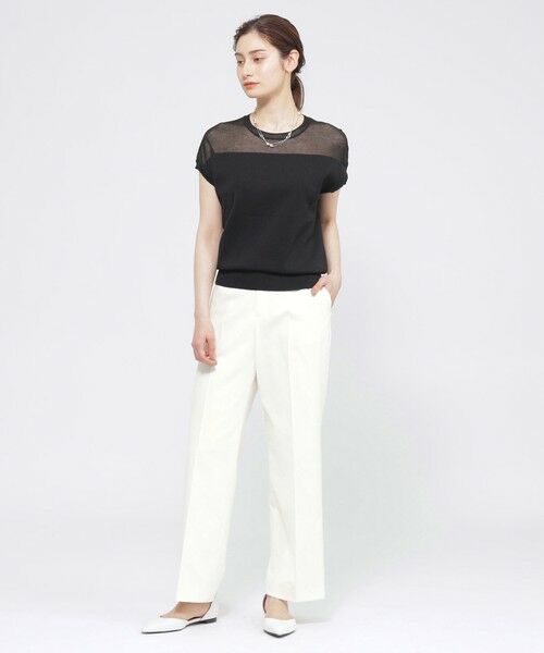 Paul Stuart / ポール・スチュアート ニット・セーター | 【ウォッシャブル】エアリーファインニット　プルオーバー (フレンチ) | 詳細3