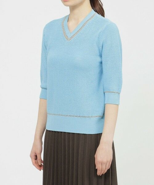 Paul Stuart / ポール・スチュアート ニット・セーター | 【ウォッシャブル】コットンコード　プルオーバー | 詳細4