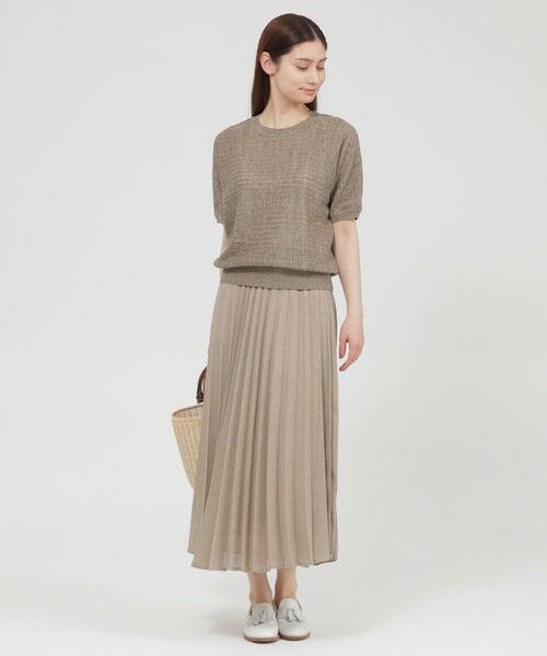 Paul Stuart / ポール・スチュアート ニット・セーター | 【ウォッシャブル】ナチュラルリネン　プルオーバー | 詳細3