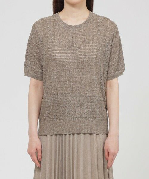 Paul Stuart / ポール・スチュアート ニット・セーター | 【ウォッシャブル】ナチュラルリネン　プルオーバー | 詳細4