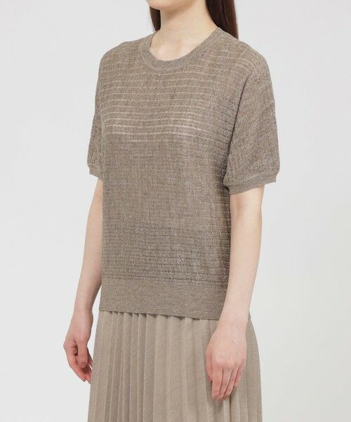 Paul Stuart / ポール・スチュアート ニット・セーター | 【ウォッシャブル】ナチュラルリネン　プルオーバー | 詳細5