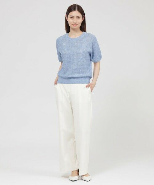 Paul Stuart / ポール・スチュアート ニット・セーター | 【ウォッシャブル】ナチュラルリネン　プルオーバー | 詳細2