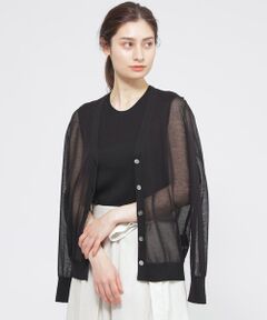 Paul Stuart / ポール・スチュアート ニット・セーター | 【ウォッシャブル】エアリーファインニット　カーディガン