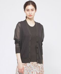 Paul Stuart / ポール・スチュアート ニット・セーター | 【ウォッシャブル】エアリーファインニット　カーディガン