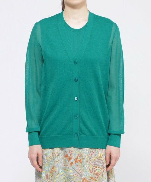 Paul Stuart / ポール・スチュアート ニット・セーター | 【ウォッシャブル】エアリーファインニット　カーディガン | 詳細6