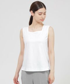 Paul Stuart / ポール・スチュアート カットソー | 【OUR WACOAL×Paul Stuart】【ウォッシャブル】カップイン ドレスタンクトップ