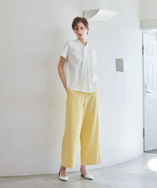 Paul Stuart / ポール・スチュアート カットソー | 【WEB・一部店舗限定】コットンリネンストライプ　プルオーバー | 詳細1