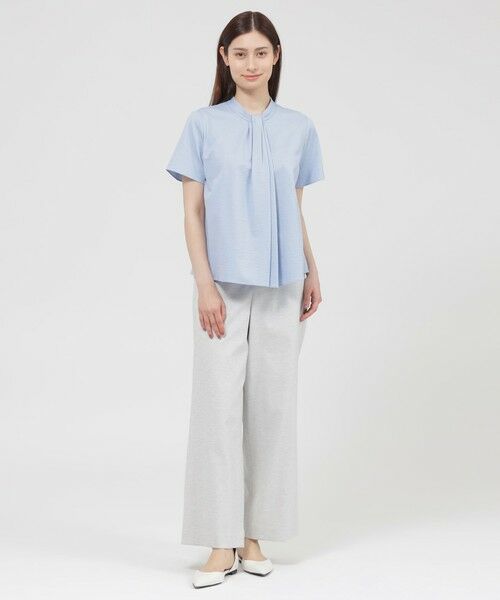 Paul Stuart / ポール・スチュアート カットソー | 【WEB・一部店舗限定】コットンリネンストライプ　プルオーバー | 詳細3