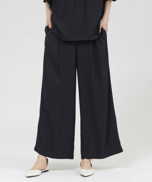 Paul Stuart / ポール・スチュアート パンツ | 【ウォッシャブル】バックサテンジョーゼット　パンツ | 詳細14