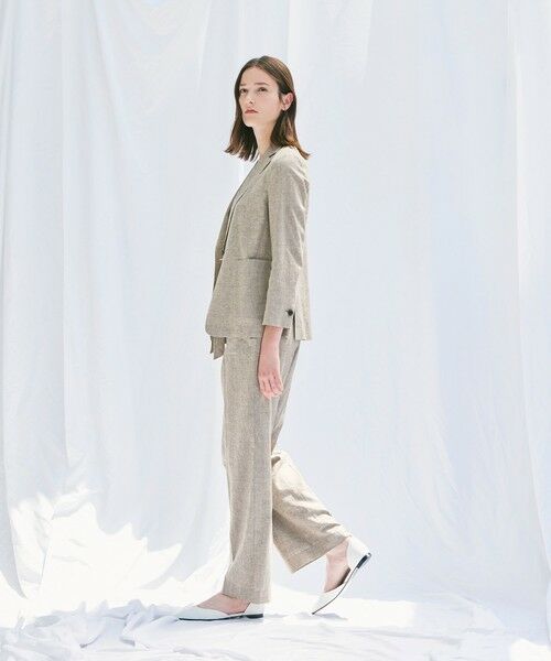 Paul Stuart / ポール・スチュアート パンツ | 【Precious掲載】【ウォッシャブル】ストレッチリネン　パンツ | 詳細1