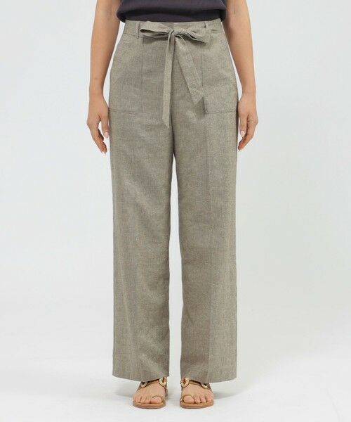 Paul Stuart / ポール・スチュアート パンツ | 【Precious掲載】【ウォッシャブル】ストレッチリネン　パンツ | 詳細5