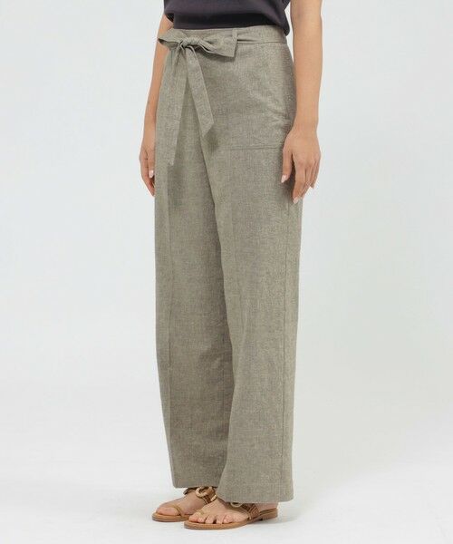 Paul Stuart / ポール・スチュアート パンツ | 【Precious掲載】【ウォッシャブル】ストレッチリネン　パンツ | 詳細6