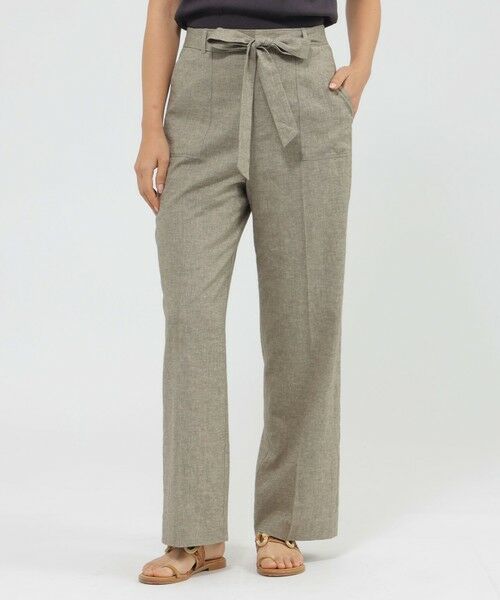 Paul Stuart / ポール・スチュアート パンツ | 【Precious掲載】【ウォッシャブル】ストレッチリネン　パンツ | 詳細12