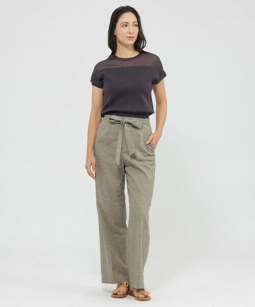 Paul Stuart / ポール・スチュアート パンツ | 【Precious掲載】【ウォッシャブル】ストレッチリネン　パンツ | 詳細3
