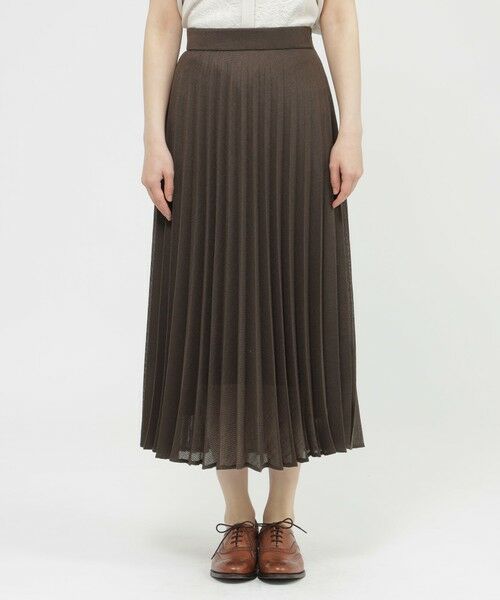 Paul Stuart / ポール・スチュアート スカート | 【ウォッシャブル】リネンライクカラミ スカート | 詳細6