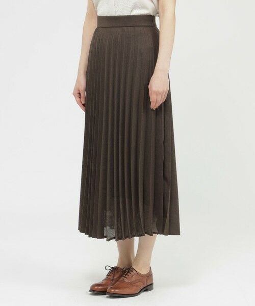 Paul Stuart / ポール・スチュアート スカート | 【ウォッシャブル】リネンライクカラミ スカート | 詳細7