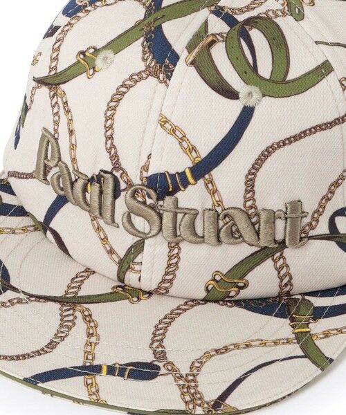 Paul Stuart / ポール・スチュアート ハット | 【GOLF】ベルト柄プリントロゴキャップ | 詳細4