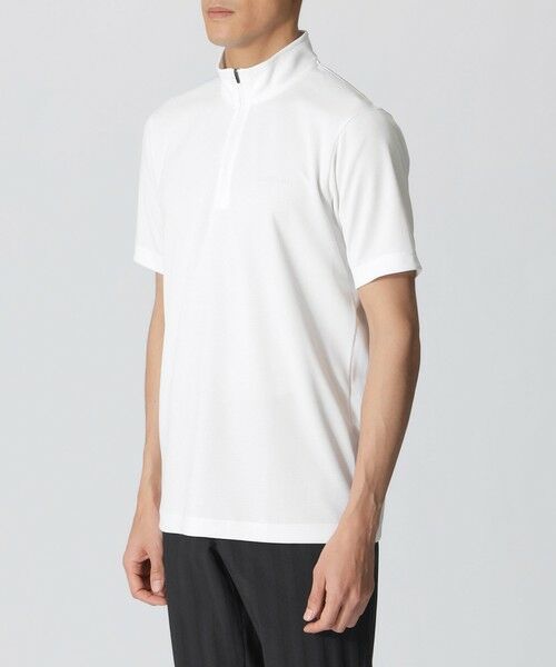 Paul Stuart / ポール・スチュアート カットソー | 【吸水速乾/UVカット】メッシュハーフジップ半袖Ｔシャツ（GOLF） | 詳細4