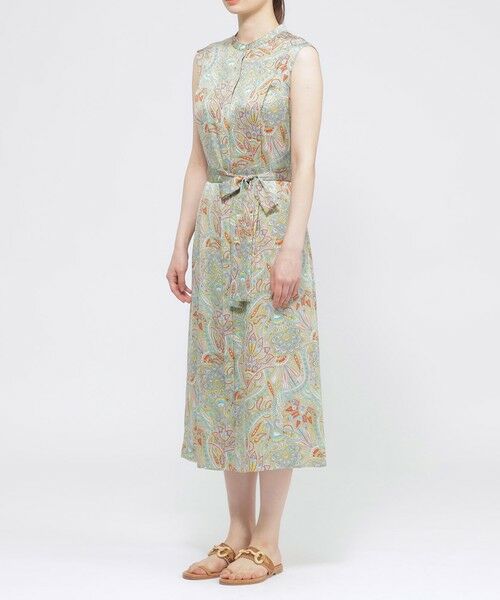 Paul Stuart / ポール・スチュアート ロング・マキシ丈ワンピース | 【ウォッシャブル】サラサペイズリー　ワンピース | 詳細4