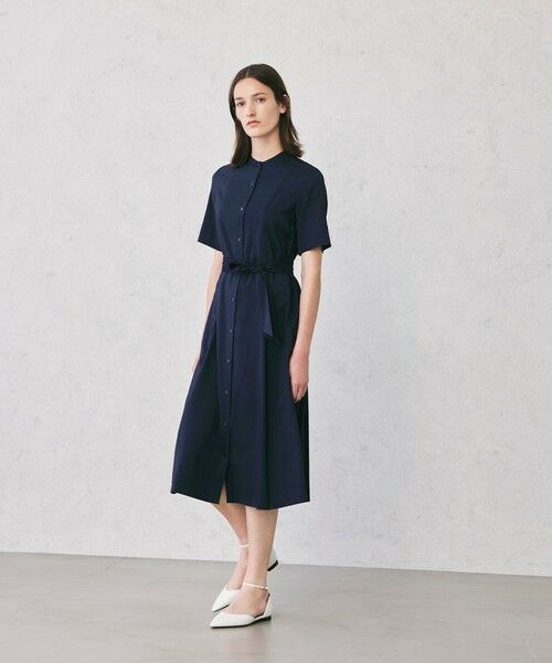 Paul Stuart / ポール・スチュアート ロング・マキシ丈ワンピース | 【ウォッシャブル】ライトストレッチ　ワンピース | 詳細1