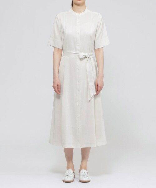 Paul Stuart / ポール・スチュアート ロング・マキシ丈ワンピース | 【ウォッシャブル】ライトストレッチ　ワンピース | 詳細4