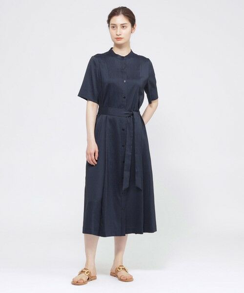 Paul Stuart / ポール・スチュアート ロング・マキシ丈ワンピース | 【ウォッシャブル】ライトストレッチ　ワンピース | 詳細3