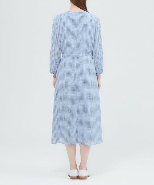 Paul Stuart / ポール・スチュアート ロング・マキシ丈ワンピース | 【ウォッシャブル】格子プリント　ワンピース | 詳細6
