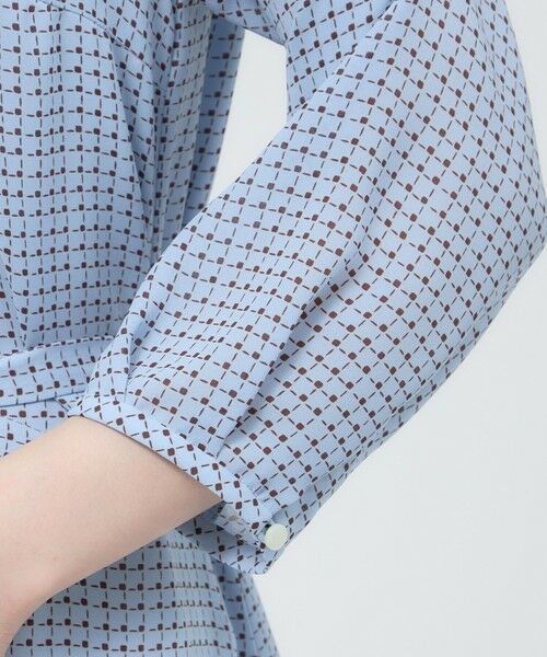 Paul Stuart / ポール・スチュアート ロング・マキシ丈ワンピース | 【ウォッシャブル】格子プリント　ワンピース | 詳細8