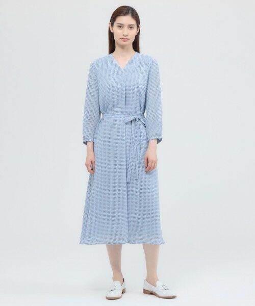 Paul Stuart / ポール・スチュアート ロング・マキシ丈ワンピース | 【ウォッシャブル】格子プリント　ワンピース | 詳細2