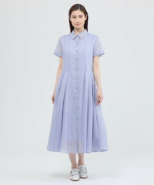 Paul Stuart / ポール・スチュアート ロング・マキシ丈ワンピース | 【ウォッシャブル】エアリーボイル　ワンピース | 詳細9