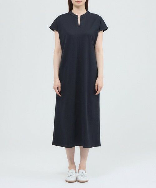 Paul Stuart / ポール・スチュアート ロング・マキシ丈ワンピース | 【ウォッシャブル】オーガニックポンチ ワンピース | 詳細4