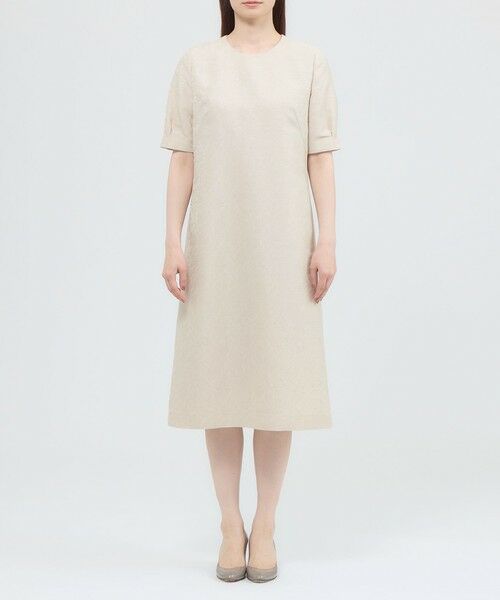 Paul Stuart / ポール・スチュアート ロング・マキシ丈ワンピース | 【ウォッシャブル】フラワージャカード　ワンピース | 詳細5