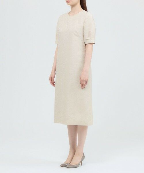 Paul Stuart / ポール・スチュアート ロング・マキシ丈ワンピース | 【ウォッシャブル】フラワージャカード　ワンピース | 詳細6