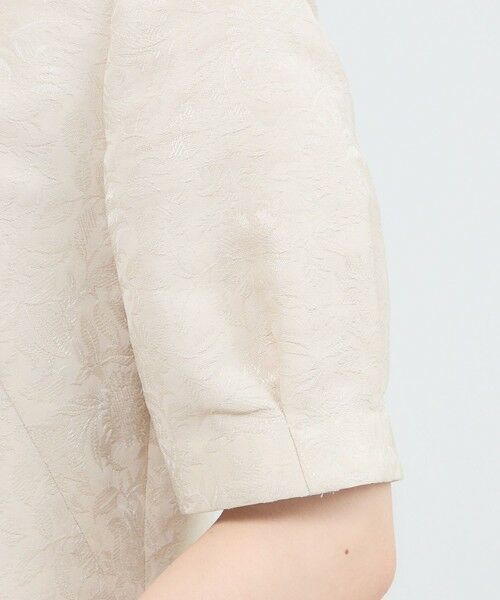 Paul Stuart / ポール・スチュアート ロング・マキシ丈ワンピース | 【ウォッシャブル】フラワージャカード　ワンピース | 詳細8