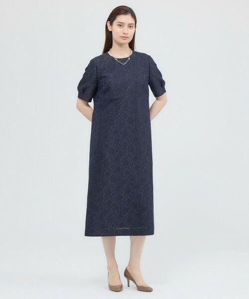 Paul Stuart / ポール・スチュアート ロング・マキシ丈ワンピース | 【ウォッシャブル】フラワージャカード　ワンピース | 詳細2