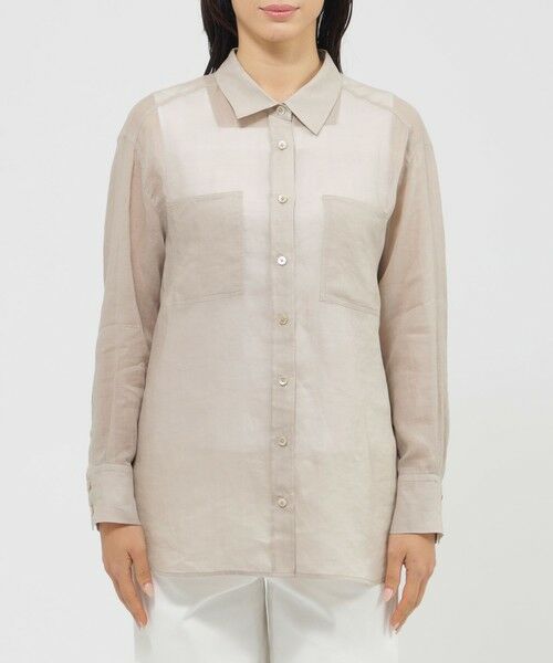 Paul Stuart / ポール・スチュアート シャツ・ブラウス | 【Precious掲載】【ウォッシャブル】プレミアムラミー　ブラウス | 詳細4