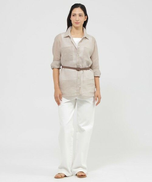 Paul Stuart / ポール・スチュアート シャツ・ブラウス | 【Precious掲載】【ウォッシャブル】プレミアムラミー　ブラウス | 詳細1