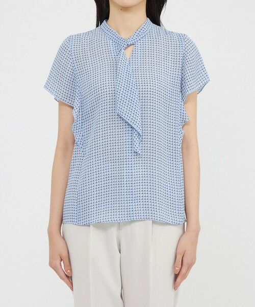 Paul Stuart / ポール・スチュアート シャツ・ブラウス | 【ウォッシャブル】格子プリント　ブラウス | 詳細7