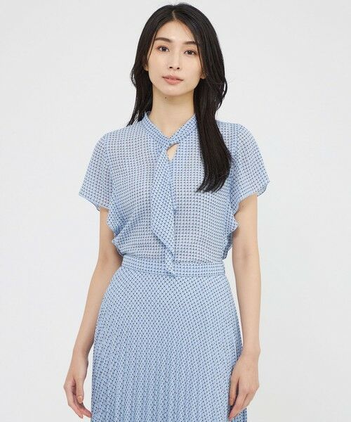 Paul Stuart / ポール・スチュアート シャツ・ブラウス | 【ウォッシャブル】格子プリント　ブラウス | 詳細15