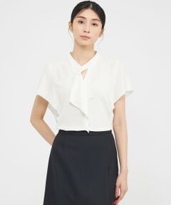 Paul Stuart / ポール・スチュアート シャツ・ブラウス | 【ウォッシャブル】トリアセ梨地　ブラウス